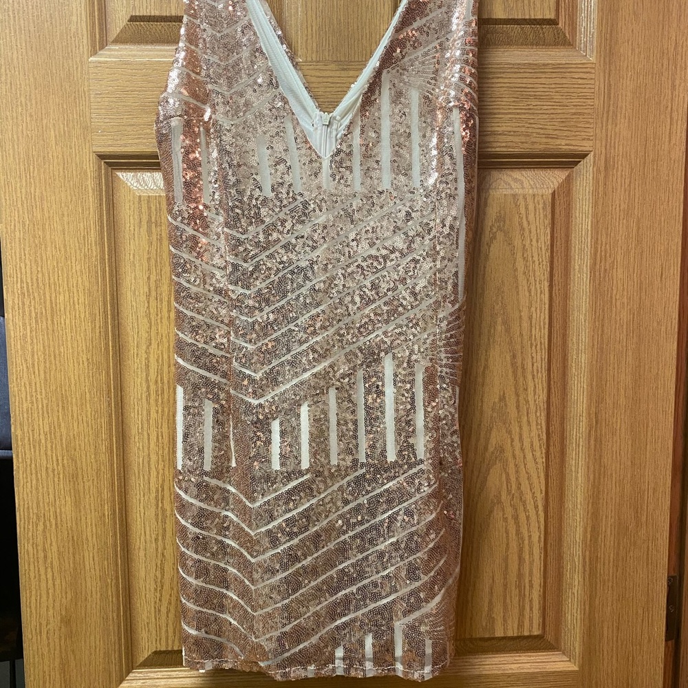 Gold sparkle dress. Worn once! Like new